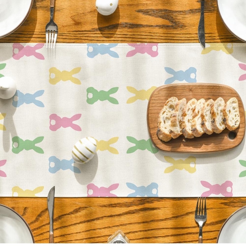 Colorful Bunny Table Runner - Picture 4 of 6
